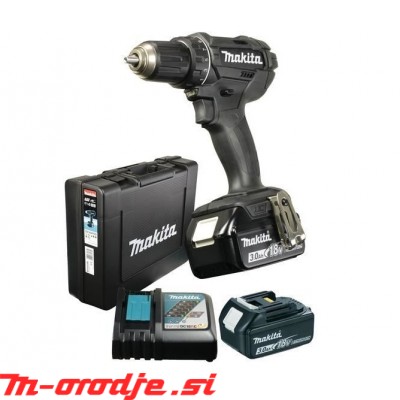 Makita DDF482RFEB akumulatorski vrtalni vijačnik 18V, Black Edition