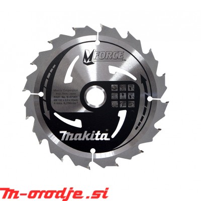 Makita žagin list TCT MForce 165x20mm, 16z