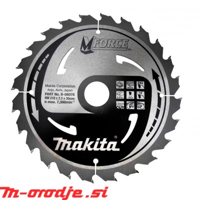 Makita žagin list TCT MForce 210x30mm, 24z