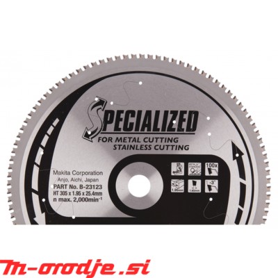 Makita žagin list 305x25,4mm, 100z za kovino MSC305100F B-23123