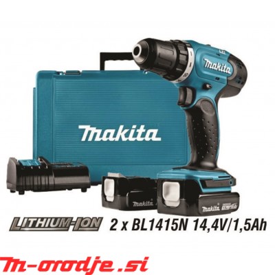 Makita DDF343SYE akumulatorski vrtalni vijačnik 14,4V