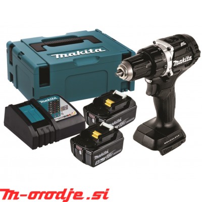 Makita DDF484RTJB Black Akumulatorski vrtalni vijačnik 18V, 2xBL1850B, DC18RC, MAKPAC 2