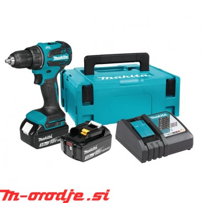 Makita DDF490RFJ Akumulatorski vrtalni vijačnik, 18V, BL,