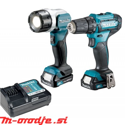 Makita DF333DWYL1 akumulatorski set 12V, CXT