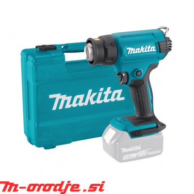 Makita DHG180ZK akumulatorski fen na vroč zrak, 18V, 550°C v kovčku