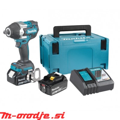 Makita DTW701RTJ  Akumulatorski udarni vijačnik, 18V, BL, 2xBL1850B(18V/5,0Ah), DC18RC, KOVČEK