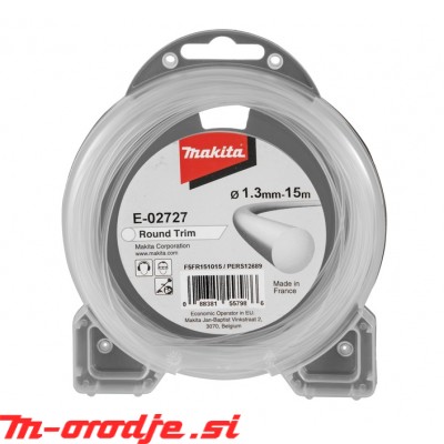 Makita nitka najlonska 1,3mm/15m OKROGLA BELA E-02727