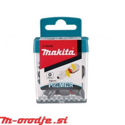 Makita vijačni nastavek PH2 x 25mm IMPACT PREMIER 15kos E-03246