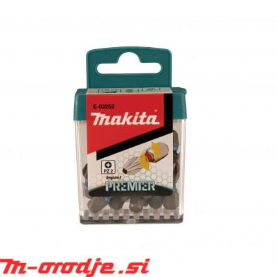 Makita vijačni nastavek PZ2 x 25mm IMPACT PREMIER 15kos E-03252