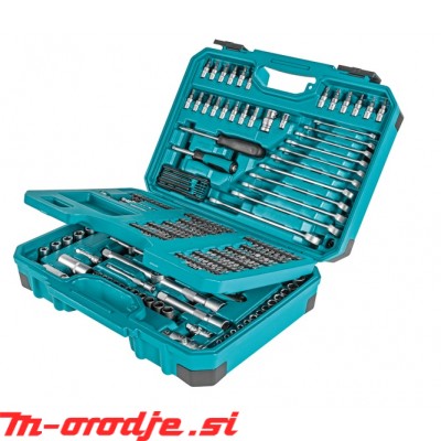 Makita 221 delni set ročnega orodja in vijačnih nastavkov v kovčku E-10883