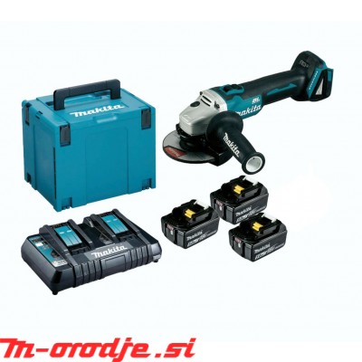 Makita LXT Li-Ion akumulatorski set v kovčku Makpac 4, 3 x BL1850B z dvojnim polnilnikom DC18RD