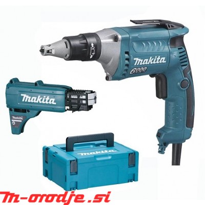 Makita FS6300JX2 električni suhomontažni vijačnik + podajalnik