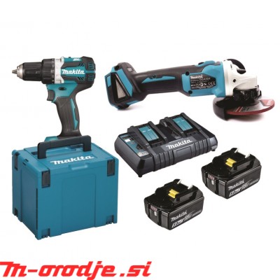 Makita DDF484Z-DGAX2 akumulatorski set, 18V, 5,0Ah 