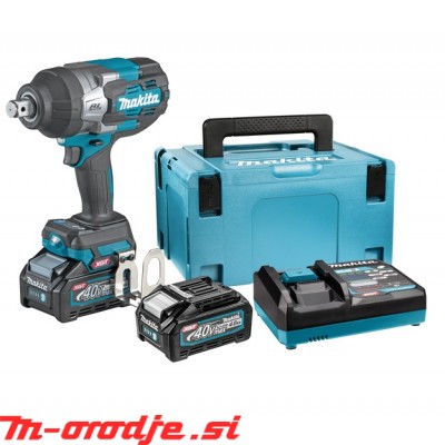 Makita TW001GM201 Akumulatorski udarni vijačnik 40V, XGT, 3/4"  1800Nm, 2xBL4040, DC40RA, MAKPAC 3