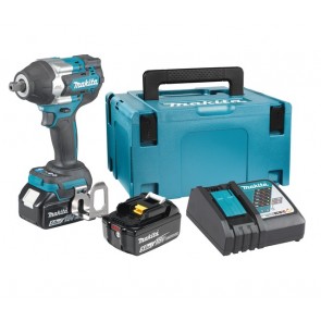 Makita DTW701RTJ  Akumulatorski udarni vijačnik, 18V, BL, 2xBL1850B(18V/5,0Ah), DC18RC, KOVČEK