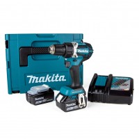 Makita DDF484RTJ Akumulatorski vrtalni vijačnik 18V, 2xBL1850B, DC18RC, v kovčku