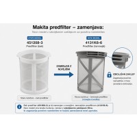 Makita predfilter 451208-3 / 4131K6-6 ZA DCL180