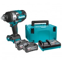 Makita TW001GU201 Akumulatorski udarni vijačnik 3/4", 40V, XGT, 2050Nm, 2xBL4040F, DC40RA, MAKPAC 3