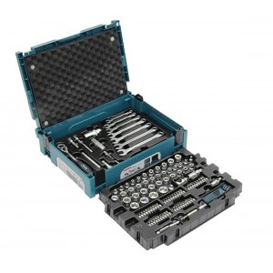 Makita 120 delni set ročnega orodja E-08713 v Makpac 1 kovčku