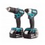 Makita DLX2221JX2 akumulatorski set, 18V, BL